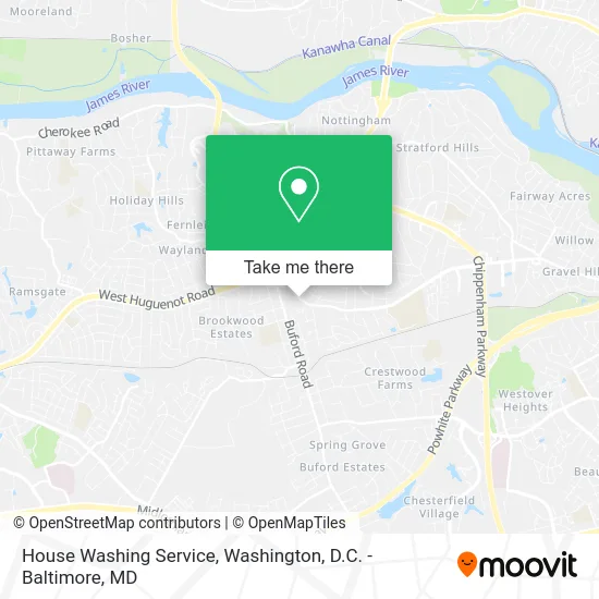 House Washing Service map