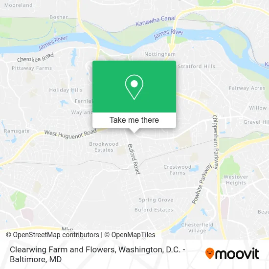 Clearwing Farm and Flowers map