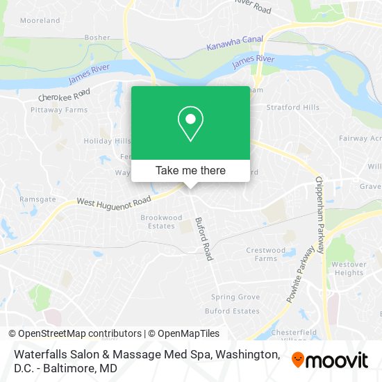 Waterfalls Salon & Massage Med Spa map