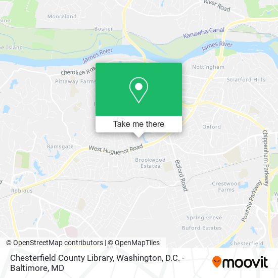 Chesterfield County Library map
