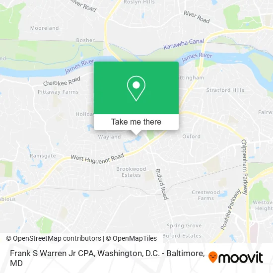 Frank S Warren Jr CPA map