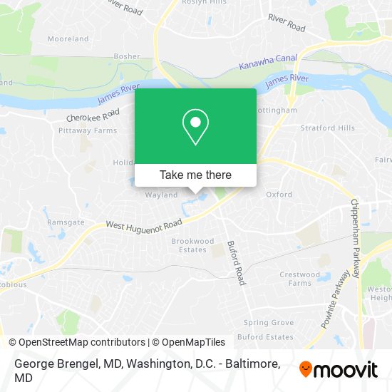 George Brengel, MD map