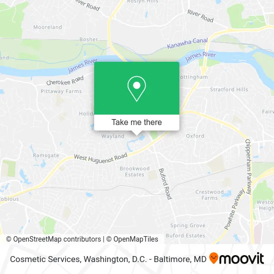 Cosmetic Services map