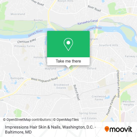 Impressions Hair Skin & Nails map