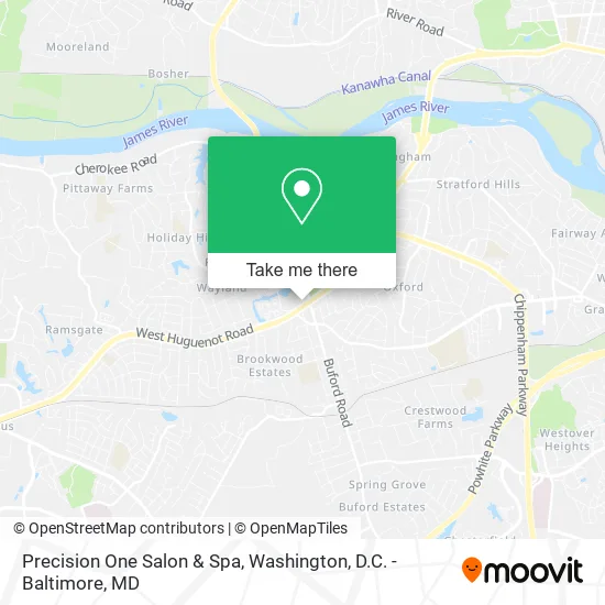 Precision One Salon & Spa map