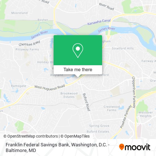 Franklin Federal Savings Bank map