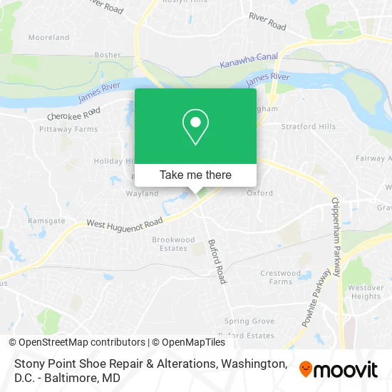 Stony Point Shoe Repair & Alterations map