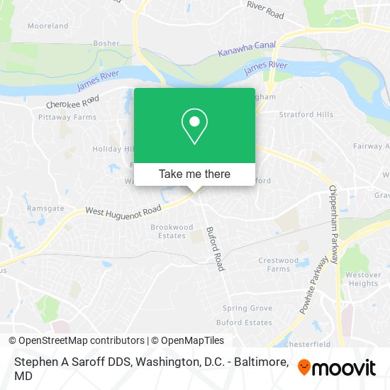Stephen A Saroff DDS map