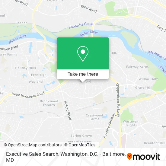 Executive Sales Search map