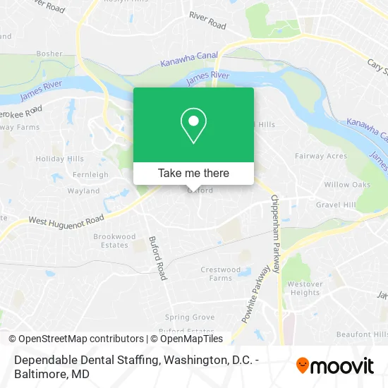 Dependable Dental Staffing map