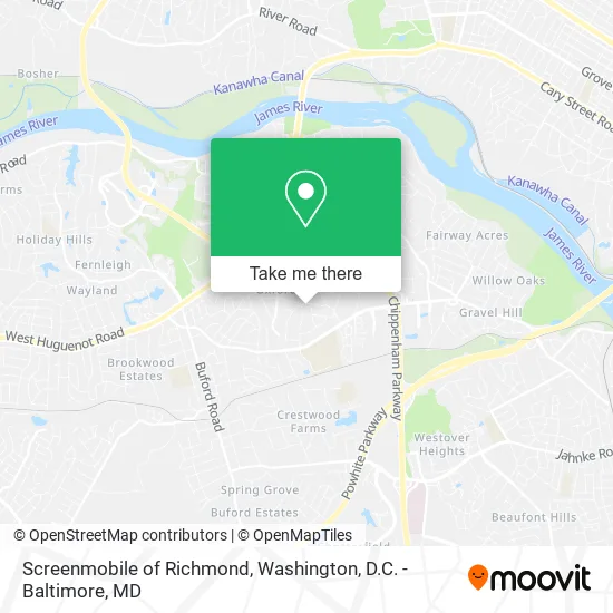Screenmobile of Richmond map