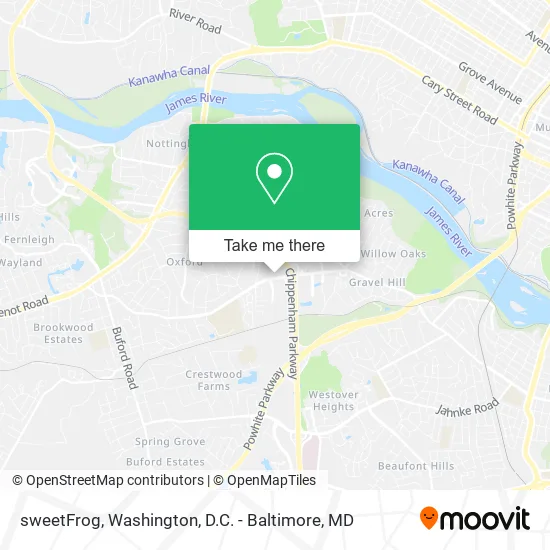 sweetFrog map