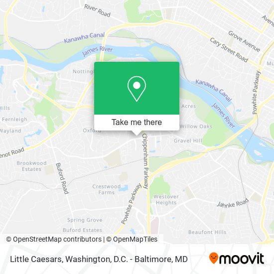 Little Caesars map