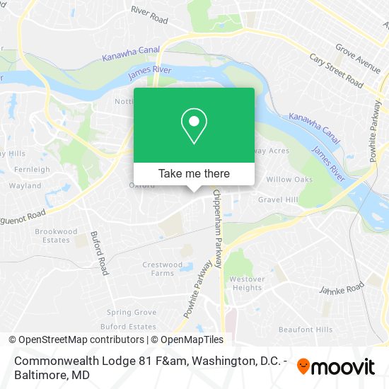Commonwealth Lodge 81 F&am map