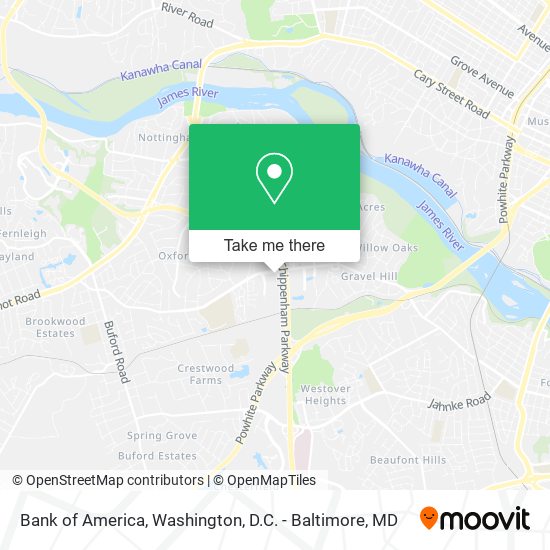 Bank of America map