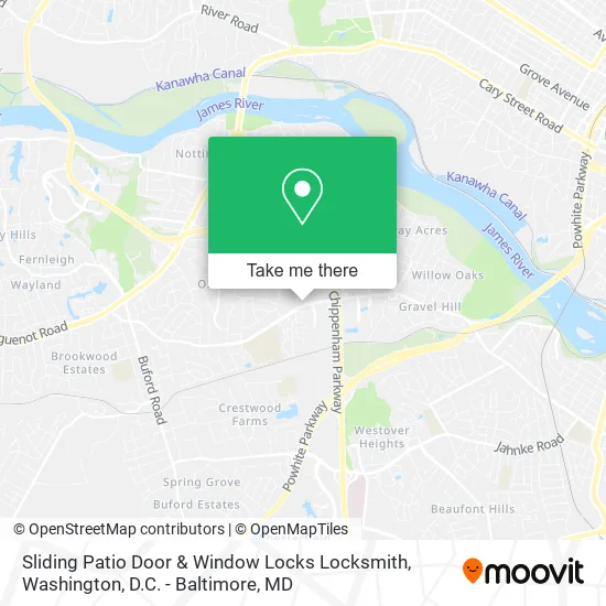 Sliding Patio Door & Window Locks Locksmith map