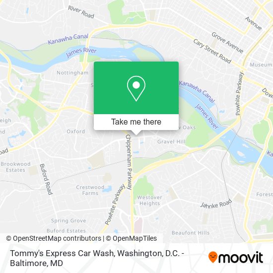 Tommy's Express Car Wash map