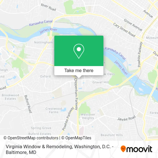 Virginia Window & Remodeling map