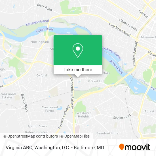 Virginia ABC map