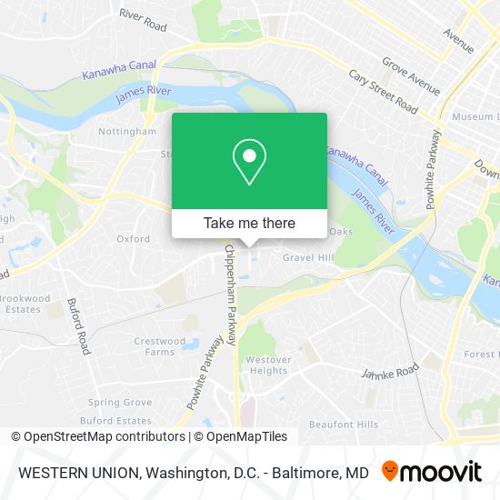 WESTERN UNION map