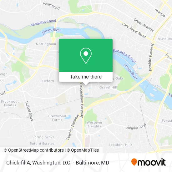 Mapa de Chick-fil-A