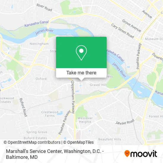 Marshall's Service Center map