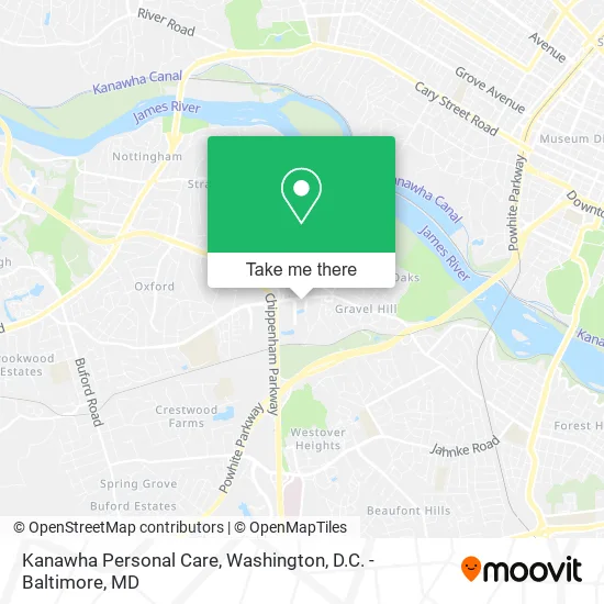 Kanawha Personal Care map