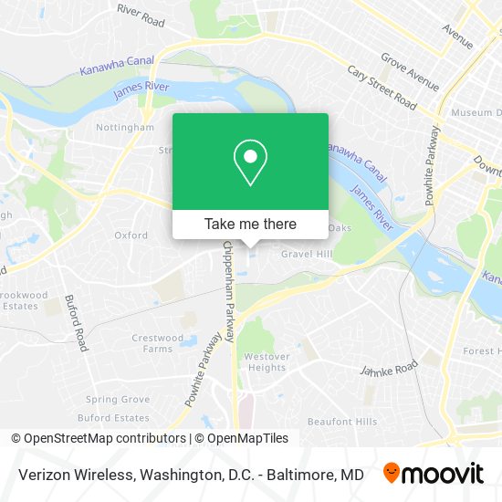 Mapa de Verizon Wireless