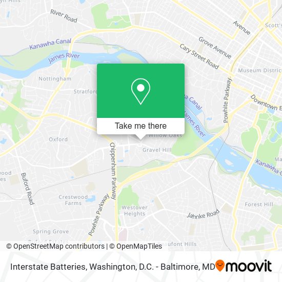 Mapa de Interstate Batteries