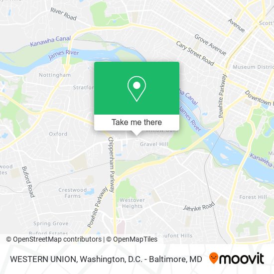 WESTERN UNION map