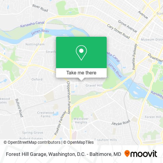 Mapa de Forest Hill Garage