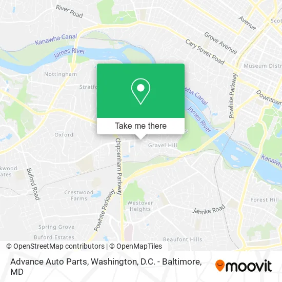 Advance Auto Parts map