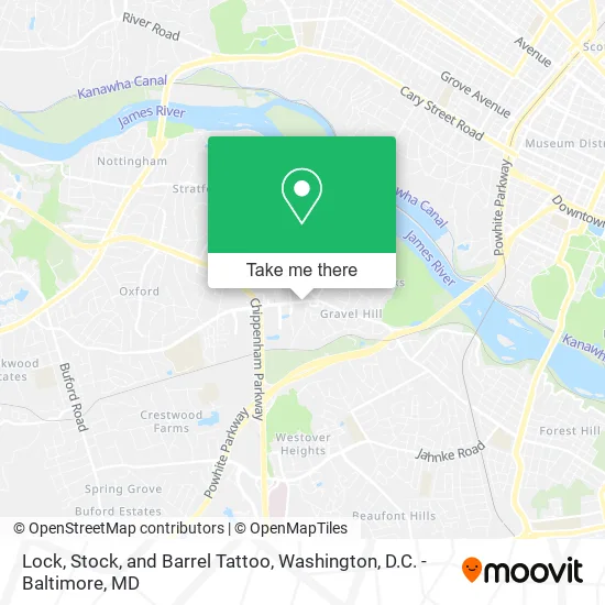 Lock, Stock, and Barrel Tattoo map