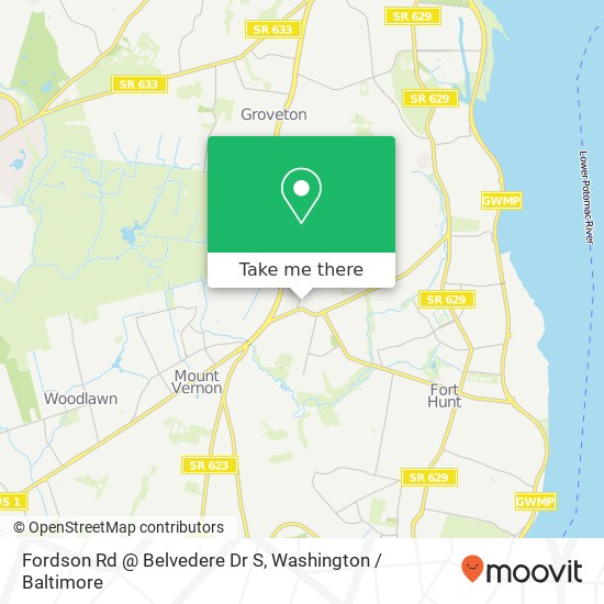 Mapa de Fordson Rd @ Belvedere Dr S, 7833 Fordson Rd