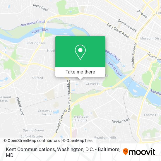Kent Communications map