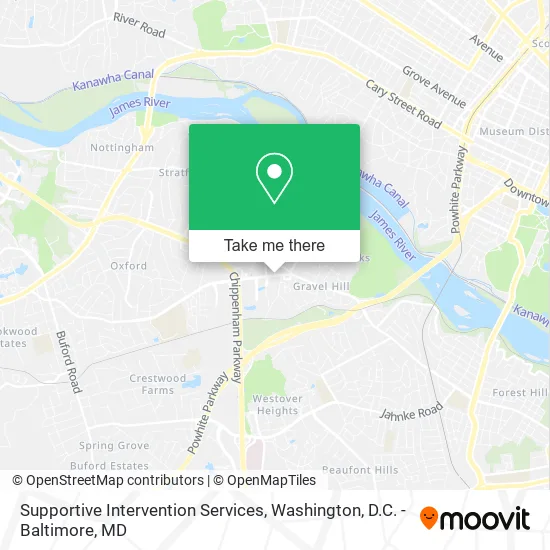 Supportive Intervention Services map