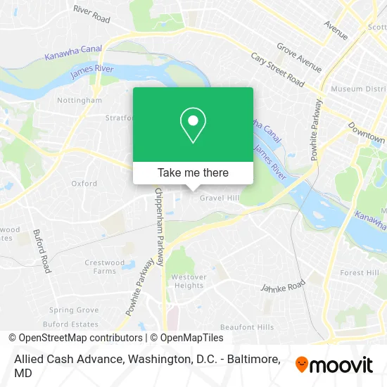 Allied Cash Advance map