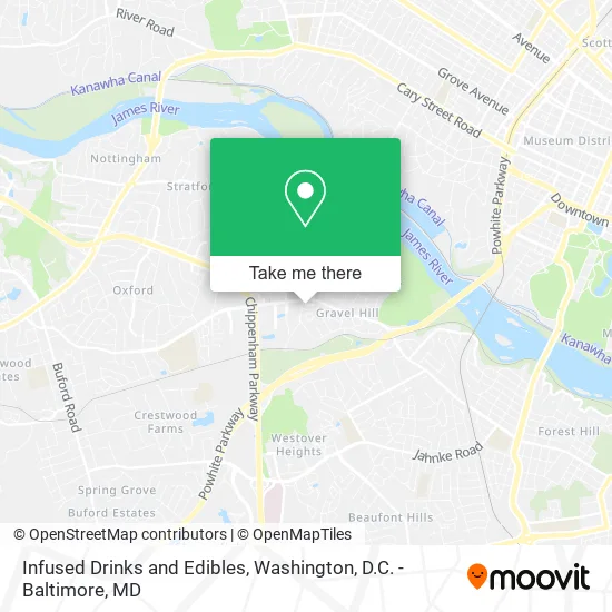 Infused Drinks and Edibles map