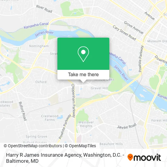 Harry R James Insurance Agency map
