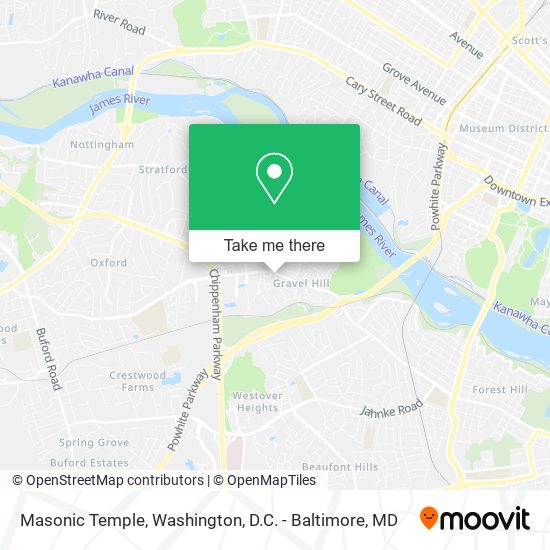 Masonic Temple map