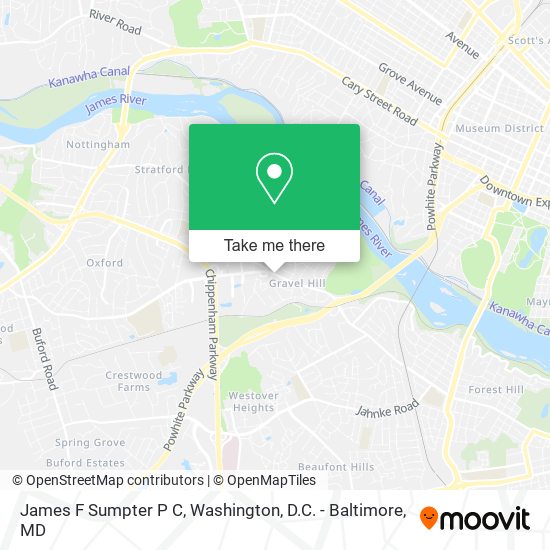 Mapa de James F Sumpter P C