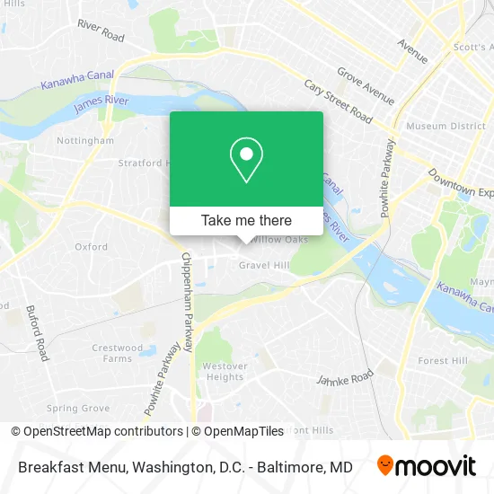 Breakfast Menu map