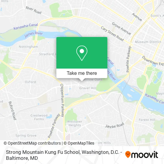 Strong Mountain Kung Fu School map