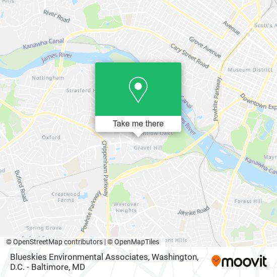 Blueskies Environmental Associates map