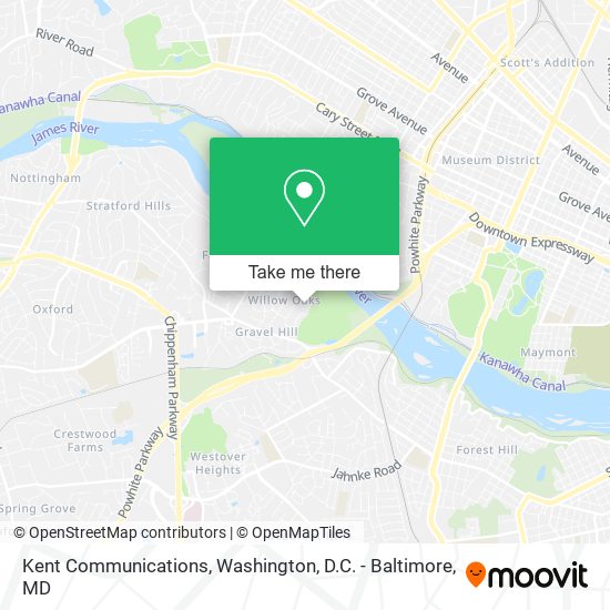 Kent Communications map
