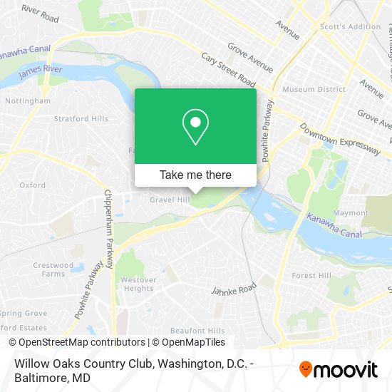 Willow Oaks Country Club map
