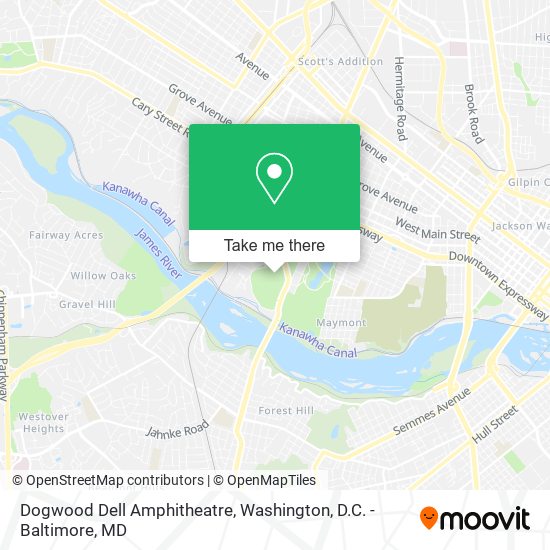 Mapa de Dogwood Dell Amphitheatre