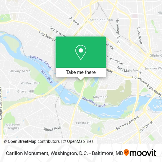 Carillon Monument map