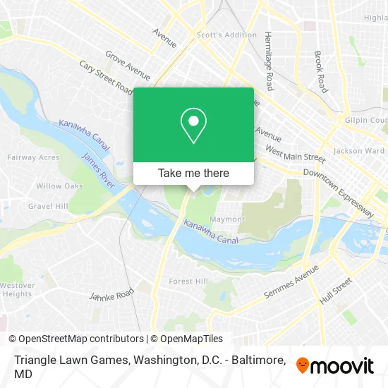 Triangle Lawn Games map