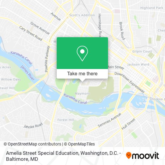 Mapa de Amelia Street Special Education